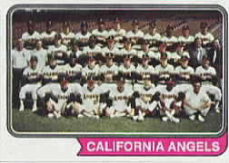 1974 Topps Baseball Cards      114     California Angels TC